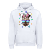 White rhino easter bunny ears funny easter eggs hunting sweatshirt Urban Hoodie - linhVisuals