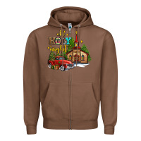 Chestnut the church  holy night western truck Zipper Hoodie - AdoDesignShop
