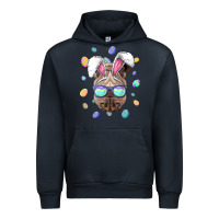 Navy rhino easter bunny ears funny easter eggs hunting sweatshirt Urban Hoodie - linhVisuals
