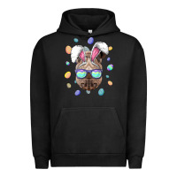 Pigment Black rhino easter bunny ears funny easter eggs hunting sweatshirt Urban Hoodie - linhVisuals