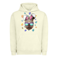 Pigment Pistachio rhino easter bunny ears funny easter eggs hunting sweatshirt Urban Hoodie - linhVisuals