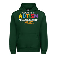 Forest Green someone with autism makes me proud Urban Hoodie - linhVisuals