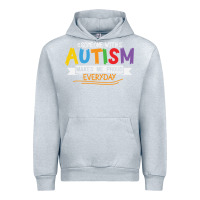 Heather Grey someone with autism makes me proud Urban Hoodie - linhVisuals