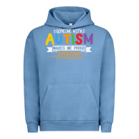 Pigment Pebble Blue someone with autism makes me proud Urban Hoodie - linhVisuals