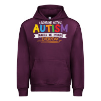 Mauve Wine someone with autism makes me proud Urban Hoodie - linhVisuals