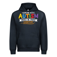 Navy someone with autism makes me proud Urban Hoodie - linhVisuals