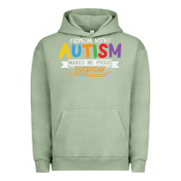 Pigment Oil Green someone with autism makes me proud Urban Hoodie - linhVisuals