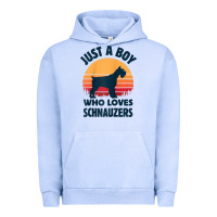Pigment Grape Ice schnauzer just a boy who loves dogs men retro vintage sunset raglan ba Urban Hoodie - linhVisuals