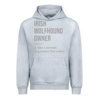 Heather Grey irish wolfhound dog funny classic Urban Hoodie - linhVisuals