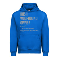 Cobalt irish wolfhound dog funny classic Urban Hoodie - linhVisuals