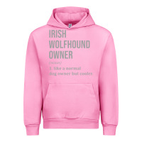 Fuchsia Pink irish wolfhound dog funny classic Urban Hoodie - linhVisuals