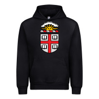 Black brown university coat of arms Urban Hoodie - linhVisuals