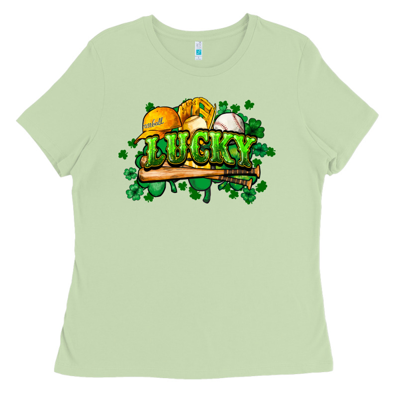 St. Patrick's Day Baseball Ladies Tee by HowdyJamesFarm | Teevron