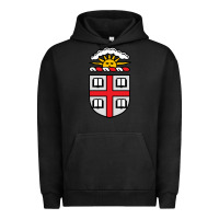 Pigment Black brown university coat of arms Urban Hoodie - linhVisuals