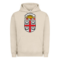 Pigment French Oak brown university coat of arms Urban Hoodie - linhVisuals