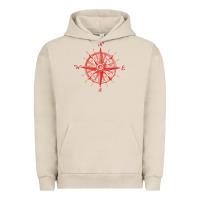 Pigment French Oak compass Urban Hoodie - linhVisuals