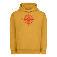 Pigment Peanut Butter compass Urban Hoodie - linhVisuals