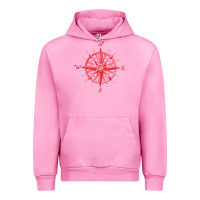 Fuchsia Pink compass Urban Hoodie - linhVisuals