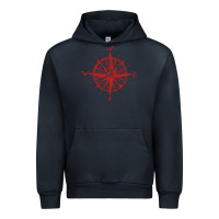 Navy compass Urban Hoodie - linhVisuals