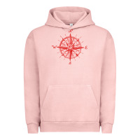 Pigment Salmon compass Urban Hoodie - linhVisuals
