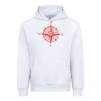 White compass Urban Hoodie - linhVisuals