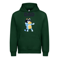 Forest Green Bluey Dad Urban Hoodie - linhVisuals