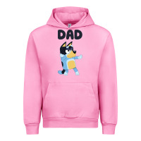 Fuchsia Pink Bluey Dad Urban Hoodie - linhVisuals