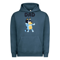 Pigment Midnight Navy Bluey Dad Urban Hoodie - linhVisuals