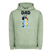 Pigment Oil Green Bluey Dad Urban Hoodie - linhVisuals