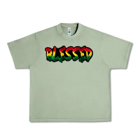 Oil Green Juneteenth blessed Urban Heavy Tee - FaDigitalArtStudio
