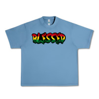 Pebble Blue Juneteenth blessed Urban Heavy Tee - FaDigitalArtStudio