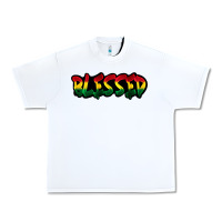 White Juneteenth blessed Urban Heavy Tee - FaDigitalArtStudio