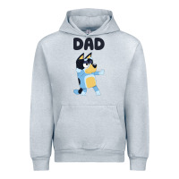 Heather Grey Bluey Dad Urban Hoodie - linhVisuals