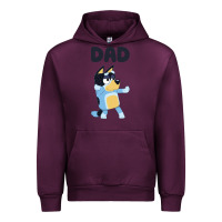 Mauve Wine Bluey Dad Urban Hoodie - linhVisuals