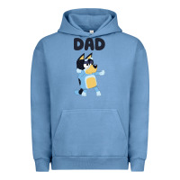 Pigment Pebble Blue Bluey Dad Urban Hoodie - linhVisuals