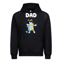 Black Bluey Dad Urban Hoodie - linhVisuals