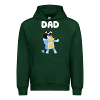 Forest Green Bluey Dad Urban Hoodie - linhVisuals