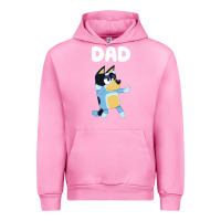 Fuchsia Pink Bluey Dad Urban Hoodie - linhVisuals