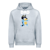 Heather Grey Bluey Dad Urban Hoodie - linhVisuals