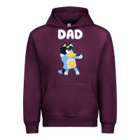 Mauve Wine Bluey Dad Urban Hoodie - linhVisuals