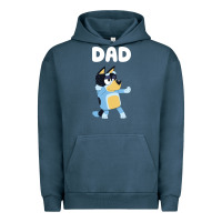 Pigment Midnight Navy Bluey Dad Urban Hoodie - linhVisuals