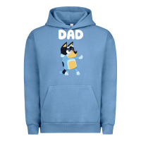 Pigment Pebble Blue Bluey Dad Urban Hoodie - linhVisuals