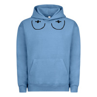 Pigment Pebble Blue newboobs piercings Urban Hoodie - linhVisuals