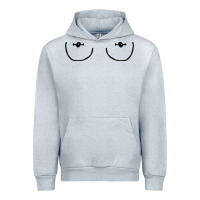 Heather Grey newboobs piercings Urban Hoodie - linhVisuals