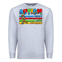 Heather Grey autism accept understand love different Premium Sweatshirt - JahusDesignShop