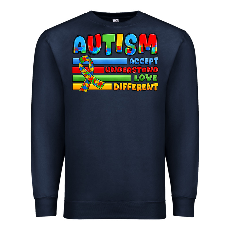 Autism Accept Understand Love Different Premium Sweatshirt by JahusDesignShop | Teevron