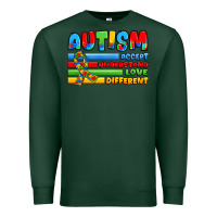 Sports Green autism accept understand love different Premium Sweatshirt - JahusDesignShop