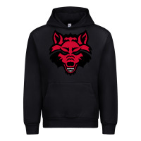 Black DEVIL - RED WOLVES FOOTBALL SOCCER STATE MEN Urban Hoodie - linhVisuals