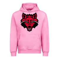 Fuchsia Pink DEVIL - RED WOLVES FOOTBALL SOCCER STATE MEN Urban Hoodie - linhVisuals