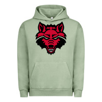Pigment Oil Green DEVIL - RED WOLVES FOOTBALL SOCCER STATE MEN Urban Hoodie - linhVisuals